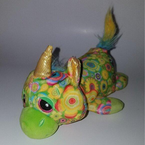 Blossomito Cutetitos Unicornitos Green Floral Paisley Unicorn Plush Stuffed Toy - Picture 1 of 7